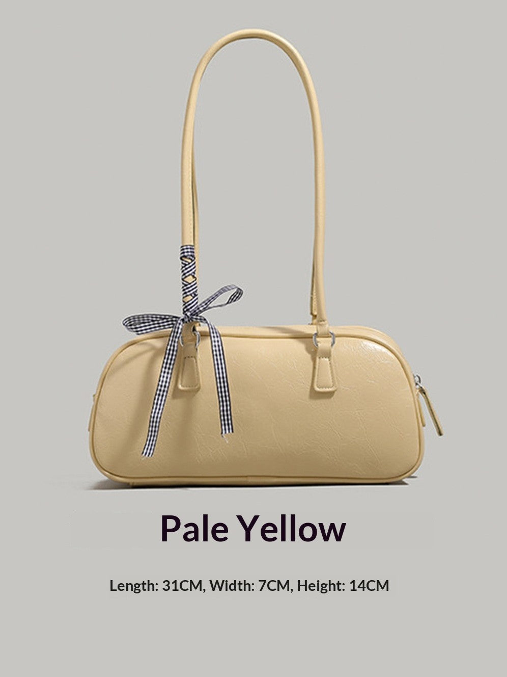 "Silver Siren" Shoulder Bag (Silver / Black / White / Pale Yellow)
