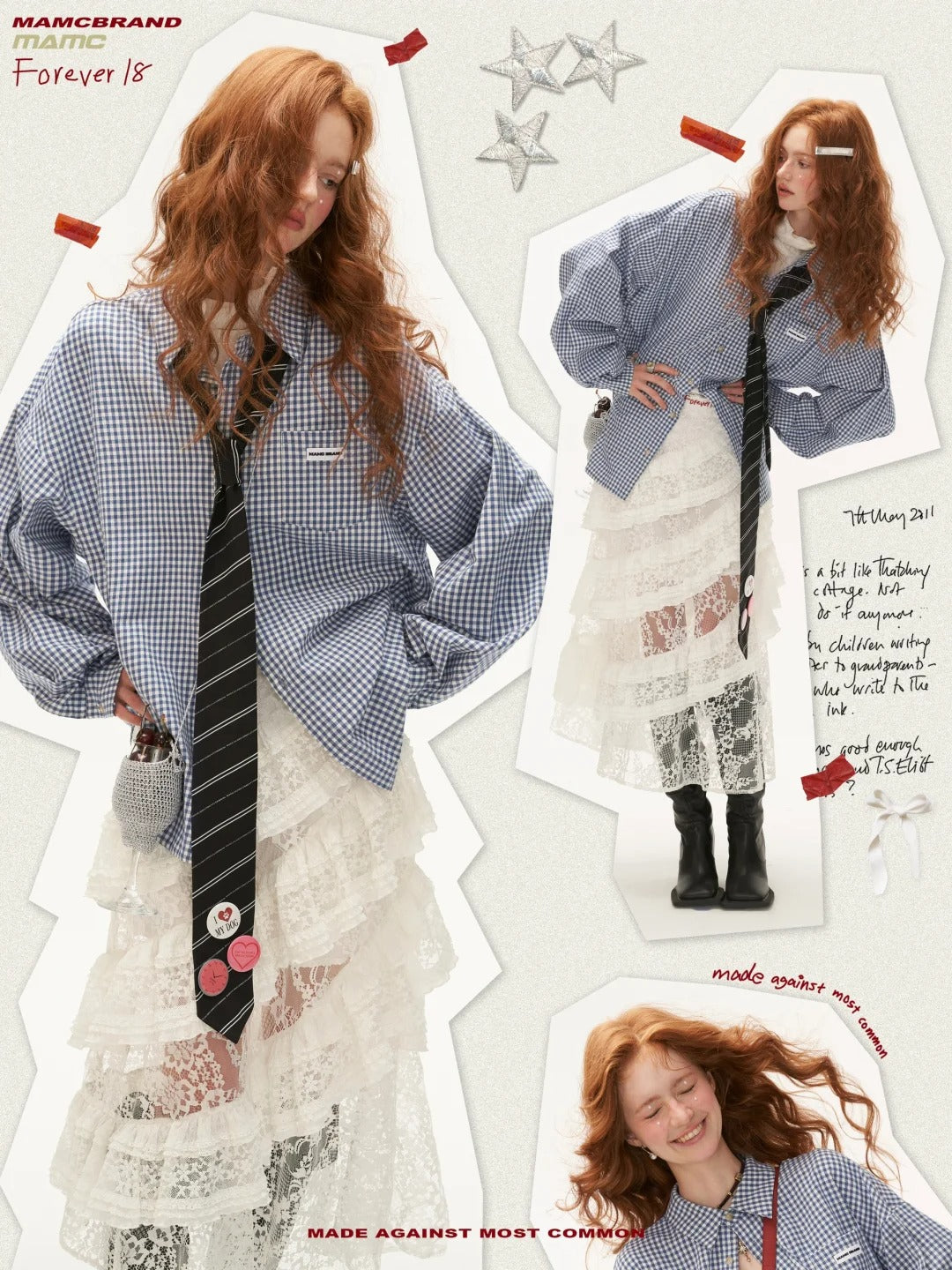 MAMC - Retro Blue Plaid Overshirt