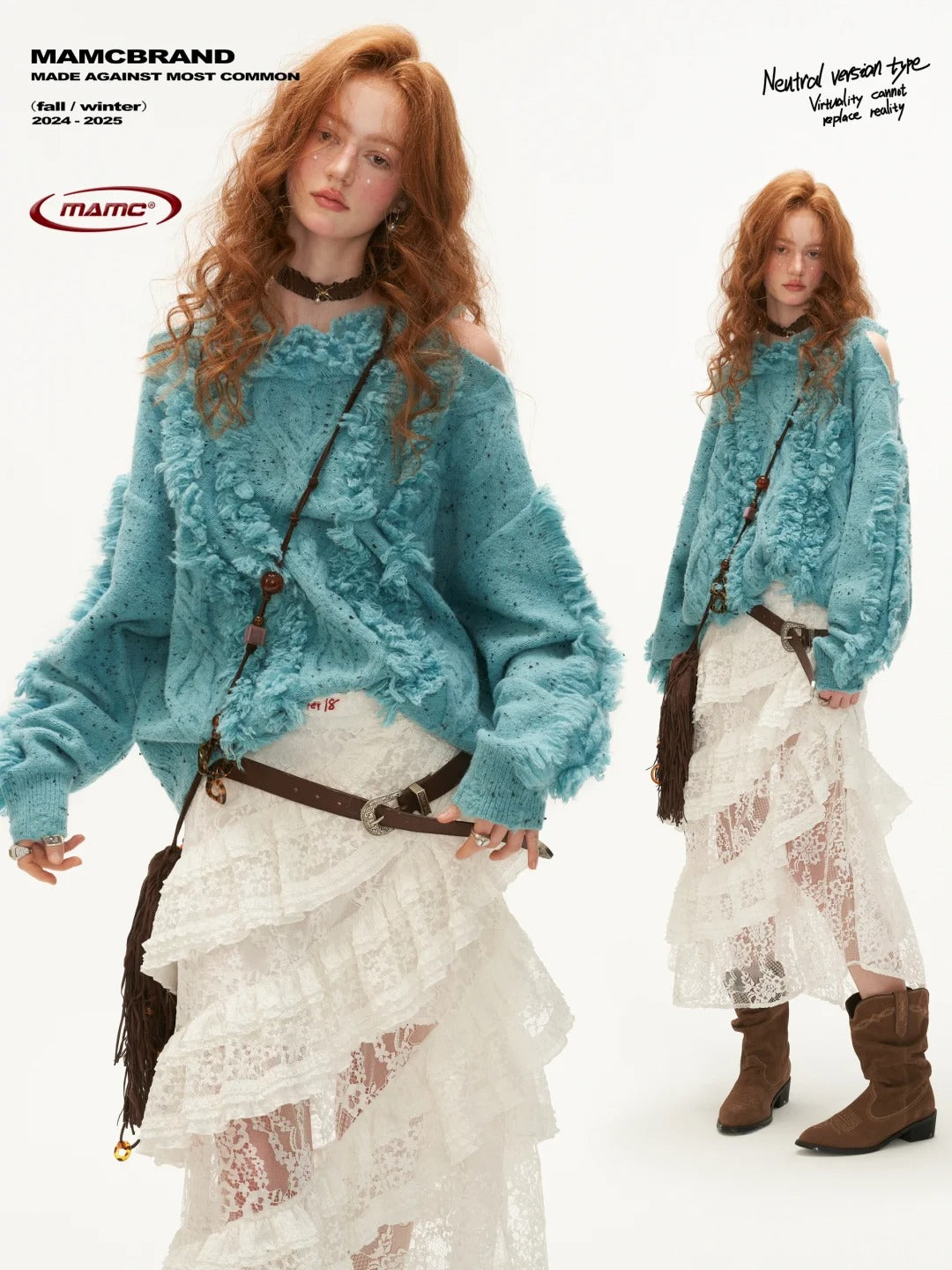 MAMC - Shoulder-Dropping Knitted Sweater