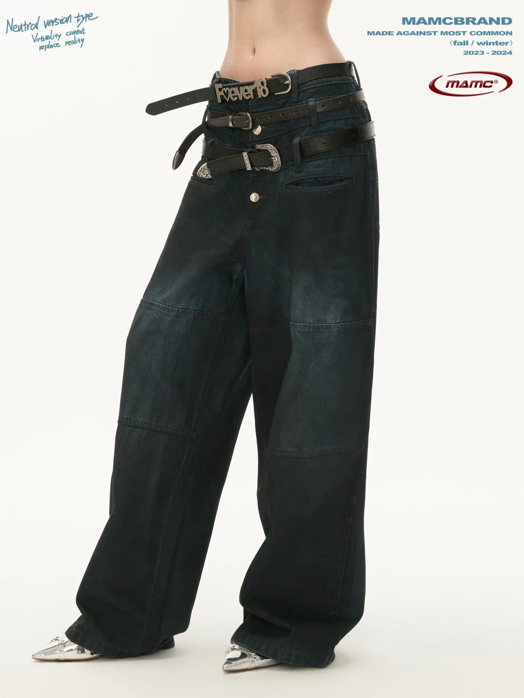 MAMC - Three-Waist American Retro Jeans (not include belt)