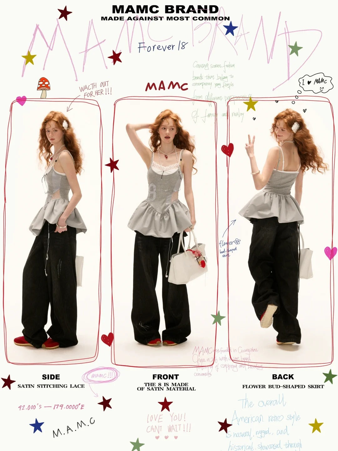 MAMC - Slate Muse Babydoll Top