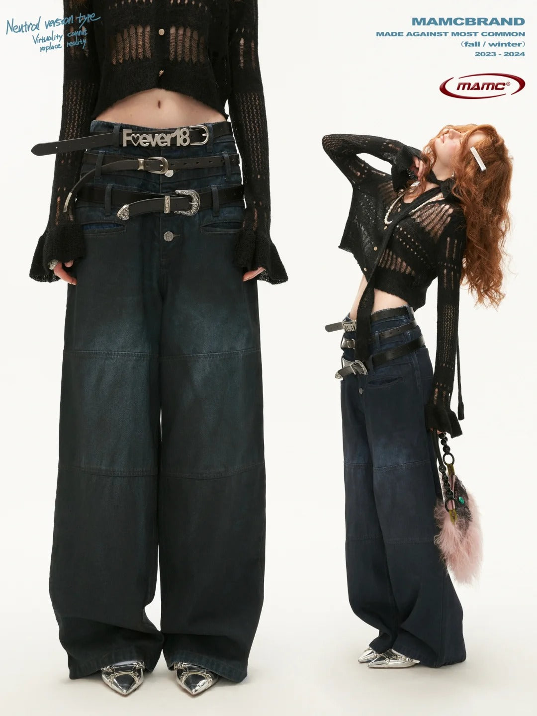 MAMC - Three-Waist American Retro Jeans (not include belt)