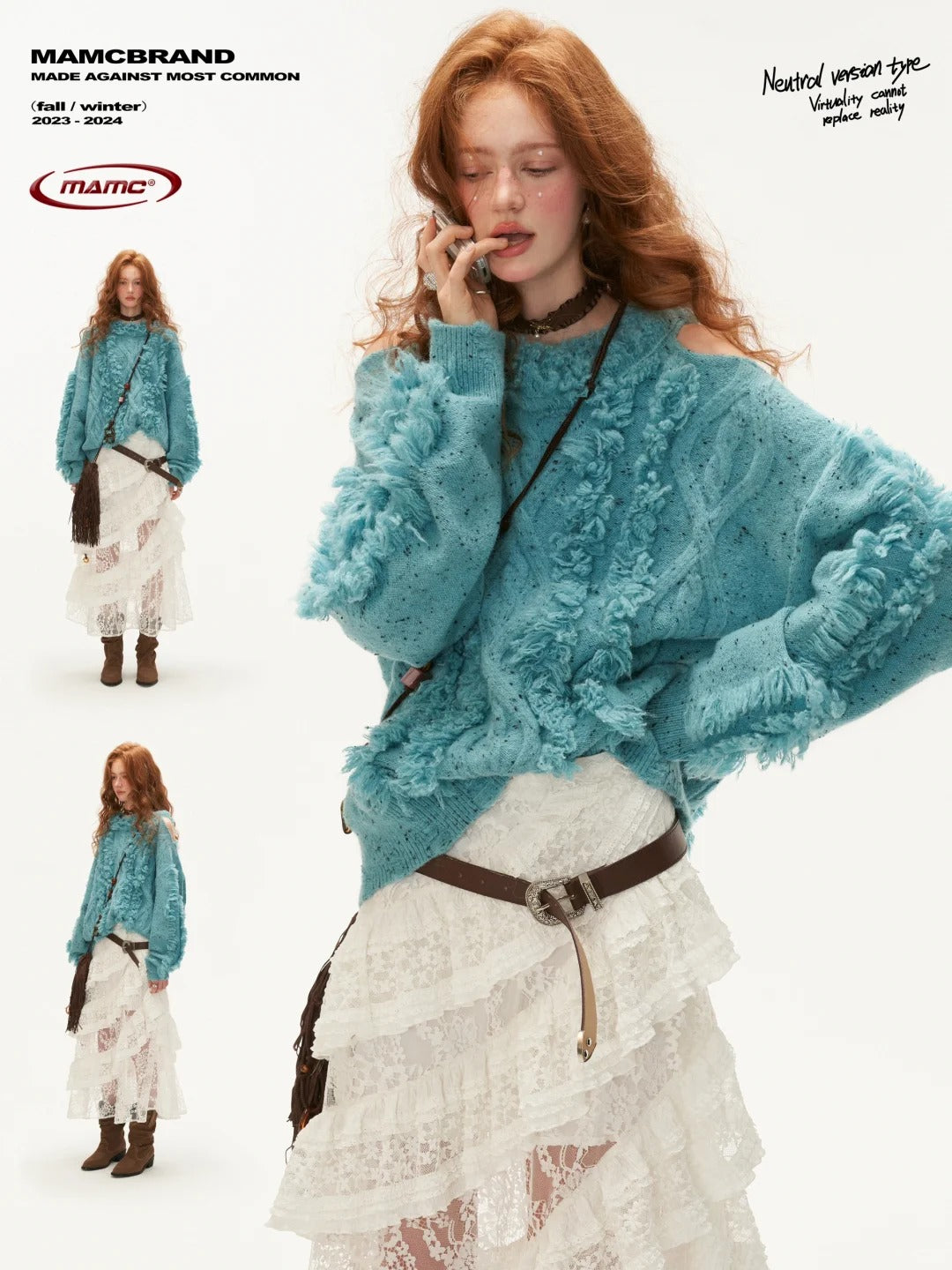 MAMC - Shoulder-Dropping Knitted Sweater