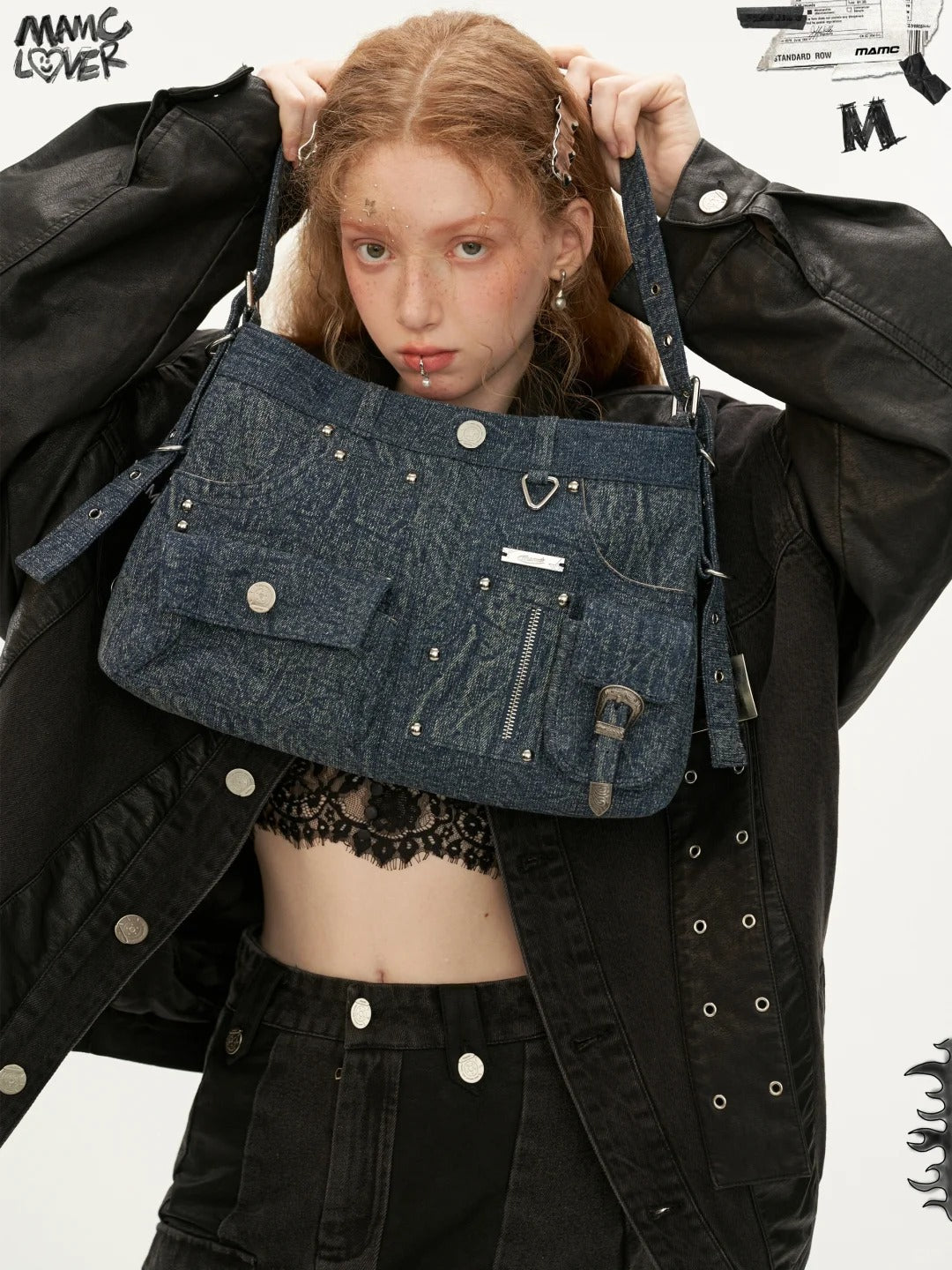 MAMC - Retro Washed Denim Bag