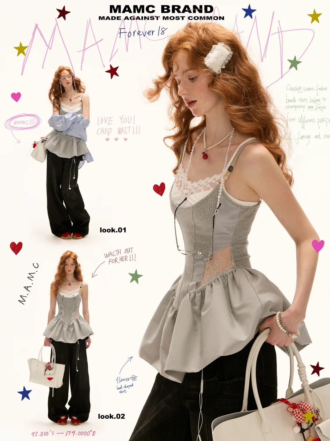 MAMC - Slate Muse Babydoll Top