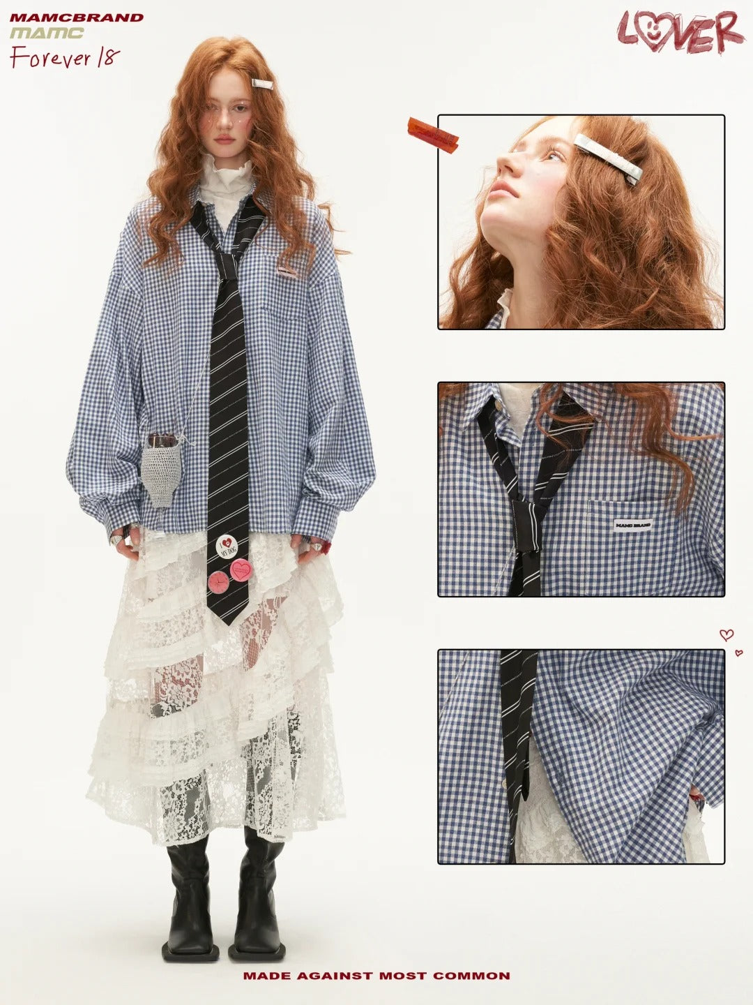 MAMC - Retro Blue Plaid Overshirt