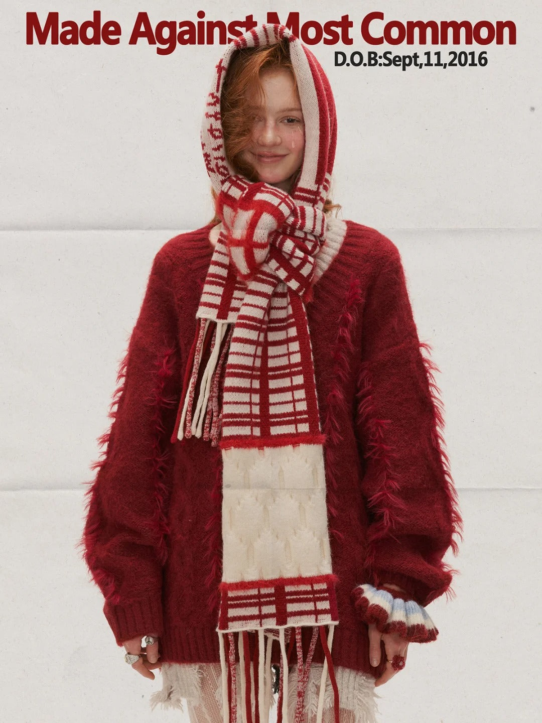 MAMC - Tassel Check Scarf