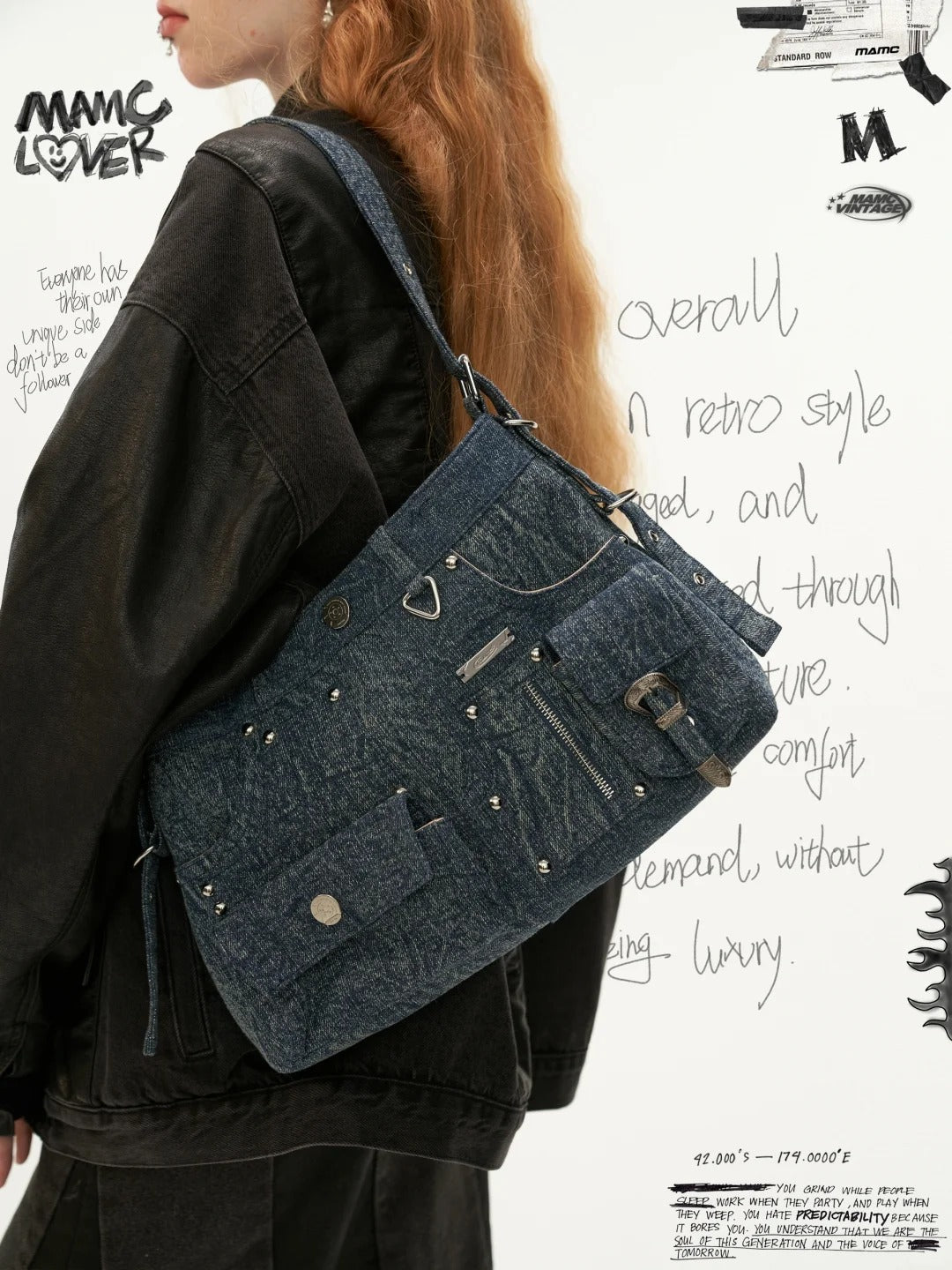 MAMC - Retro Washed Denim Bag