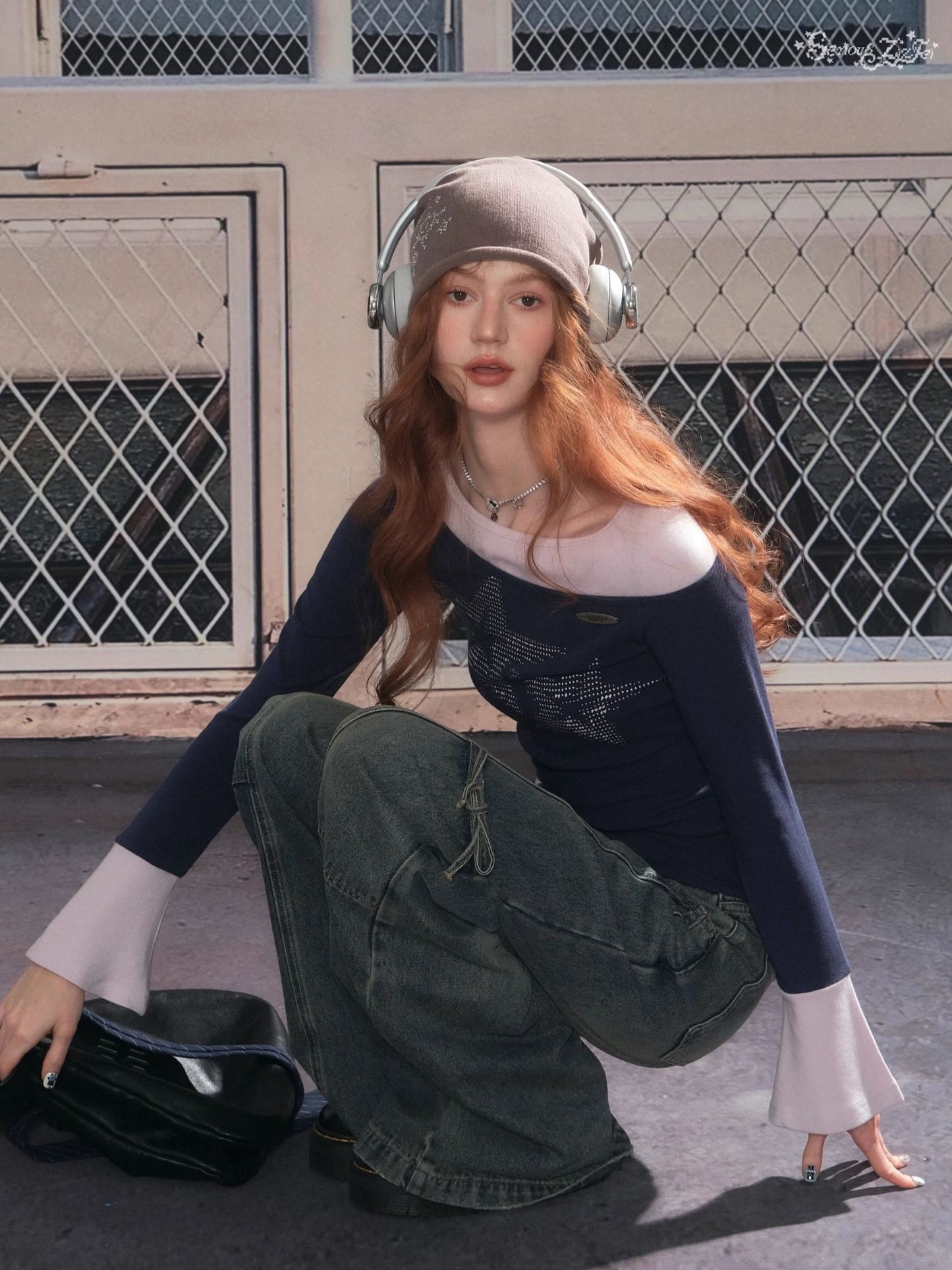 ZiziFei - Starlight Color-Block Knit Sweater