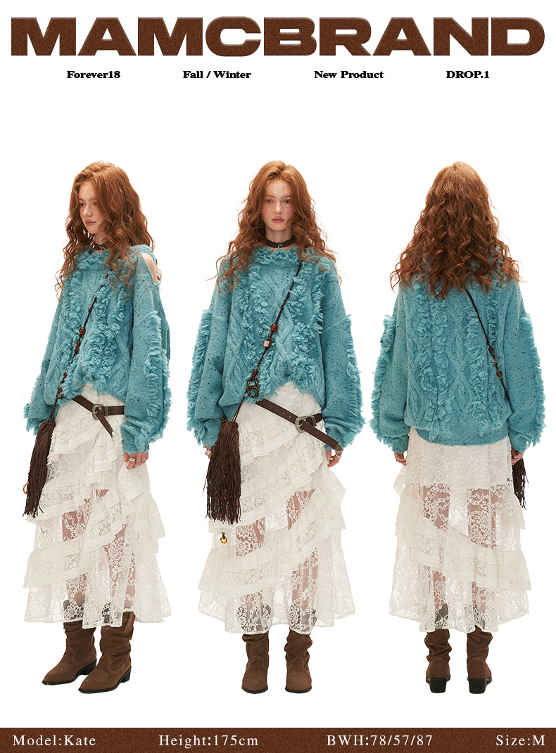 MAMC - Shoulder-Dropping Knitted Sweater