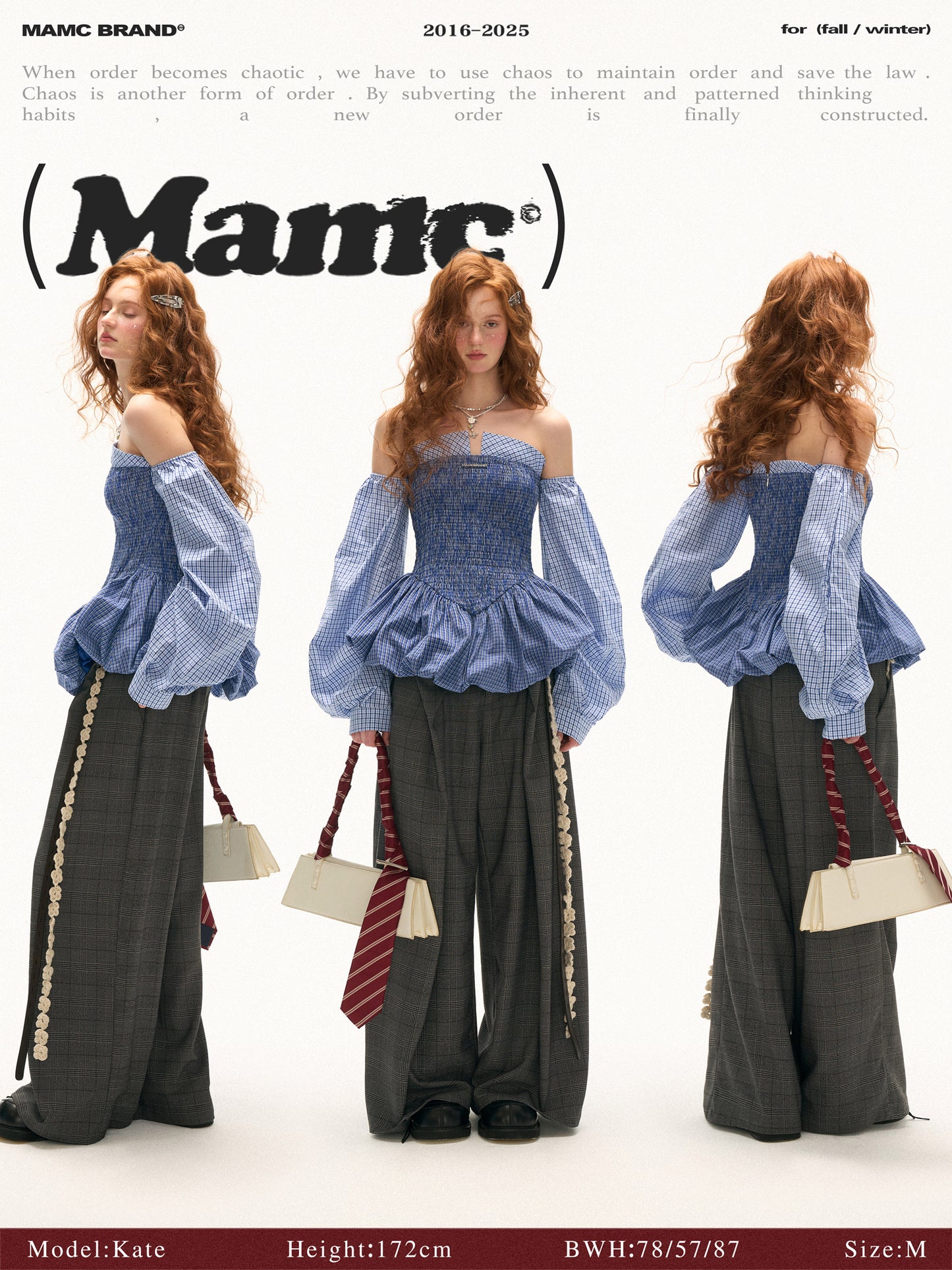 MAMC - Blue Off-Shoulder Shirred Peplum Top
