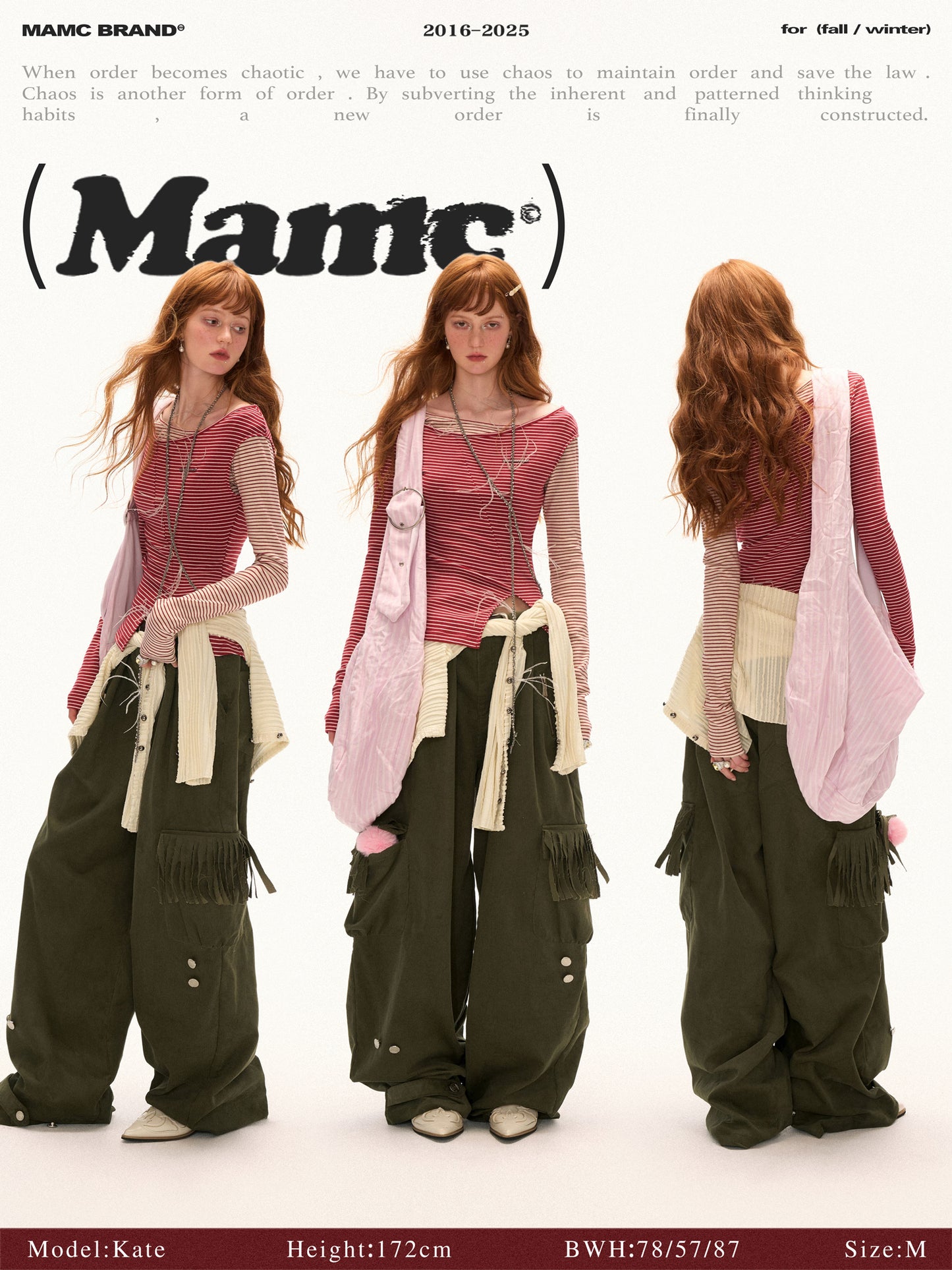 MAMC - Slim Fit Striped Two-Tone Top