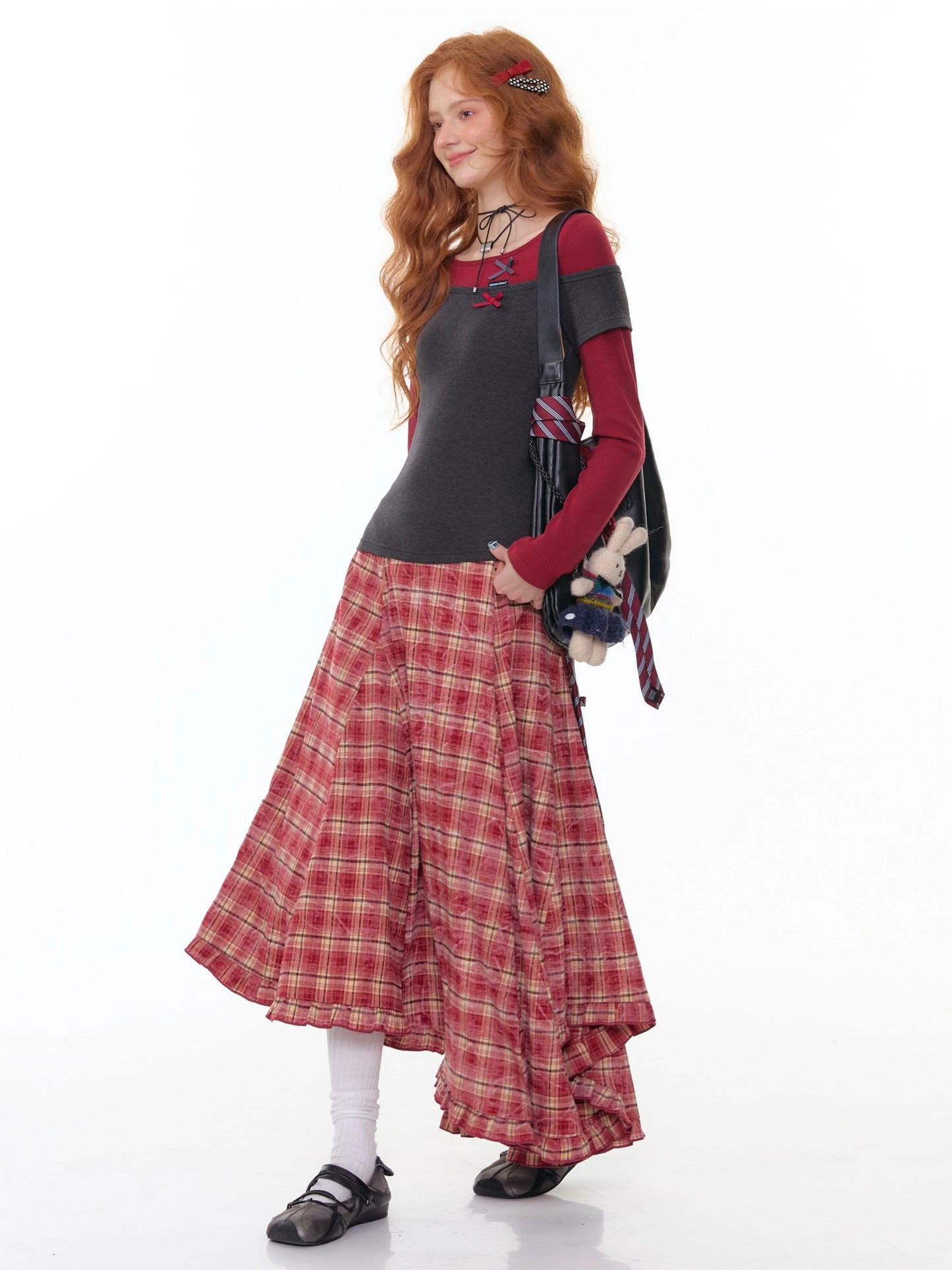 ZiziFei - Deconstructed Faux Two-Piece Knit Top
