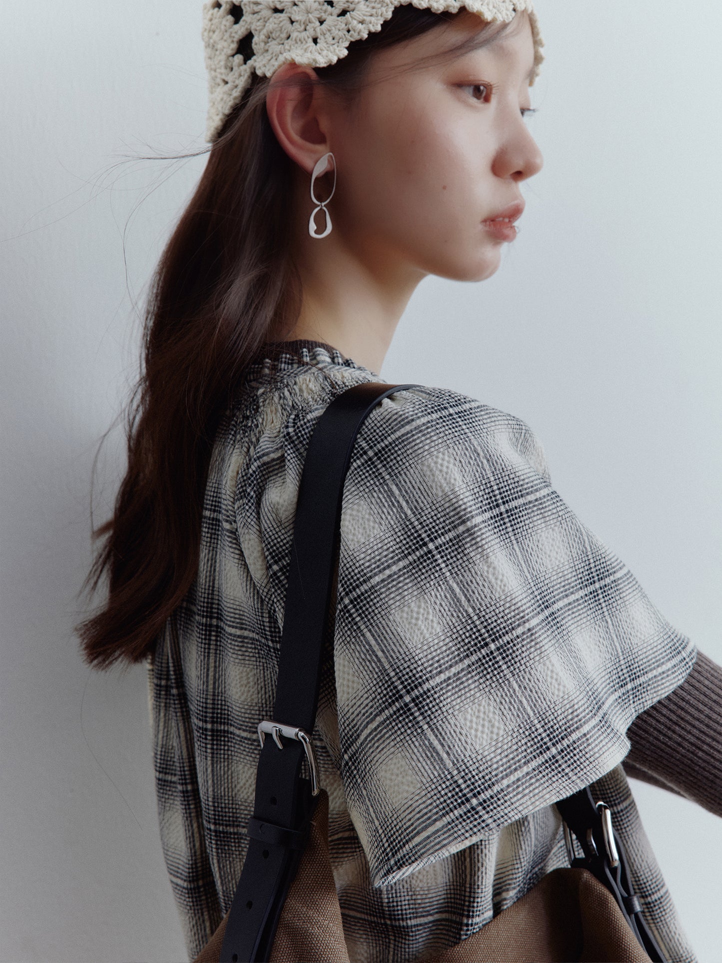 FUSSED Dream Fragments Asymmetric Geometric Earrings FOFAC-25AW014