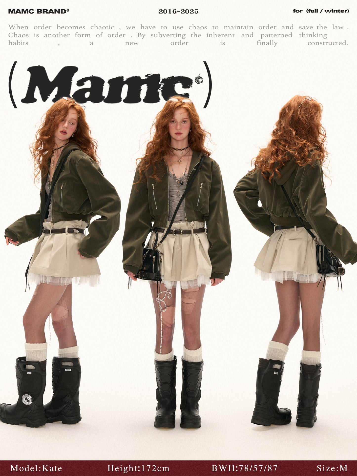 MAMC - Cropped Suede Zip-Up Hoodie Jacket