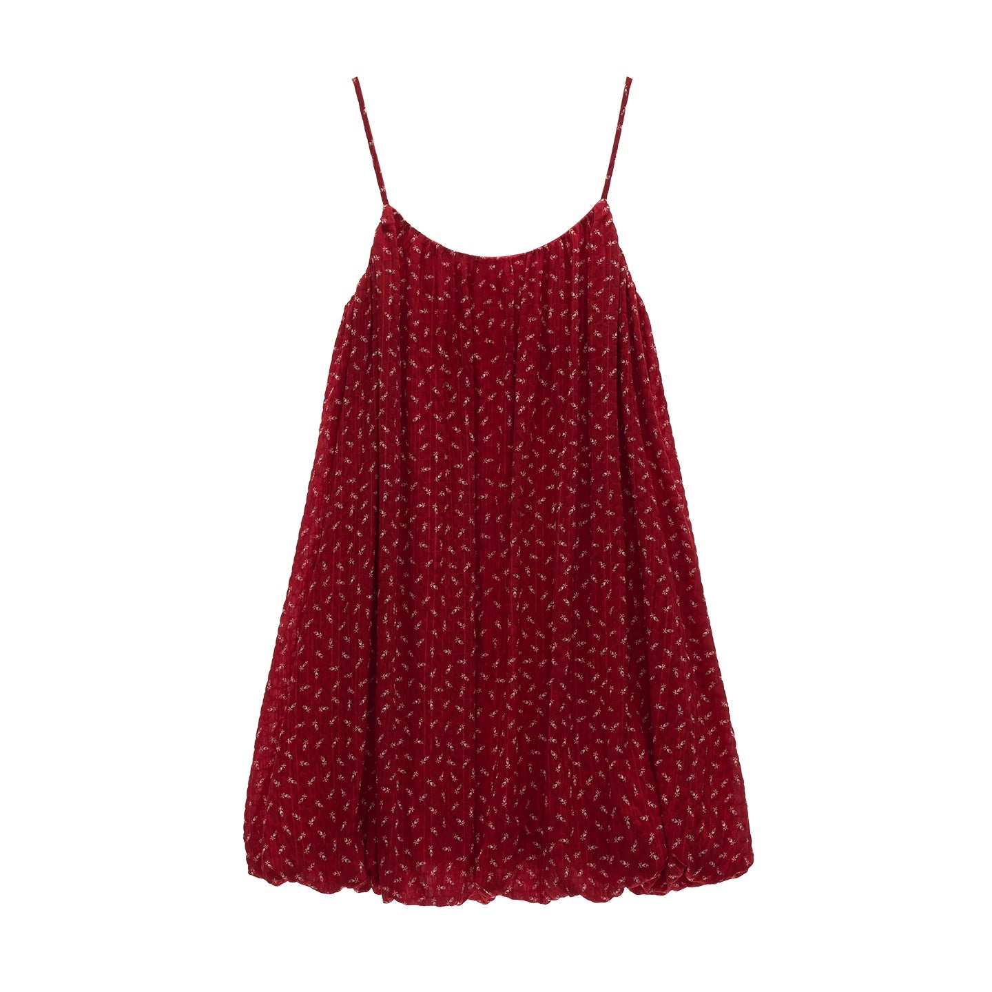 "Retro Rouge Mood" Floral Cami Top & Mini Dress Set WE975