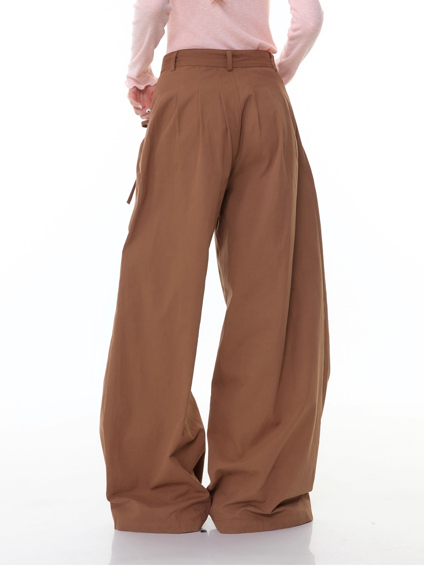 ZiziFei - "Paper Doll Magic" Wide-Leg Ribbon Pants
