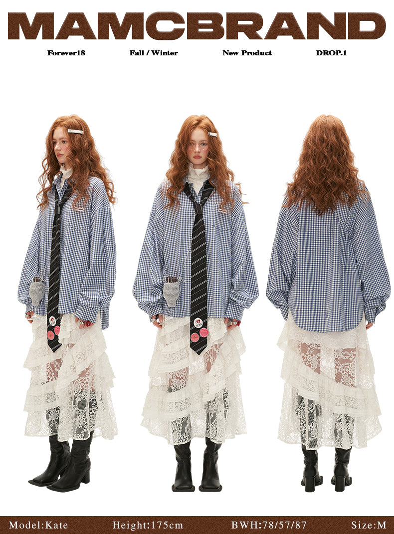 MAMC - Retro Blue Plaid Overshirt