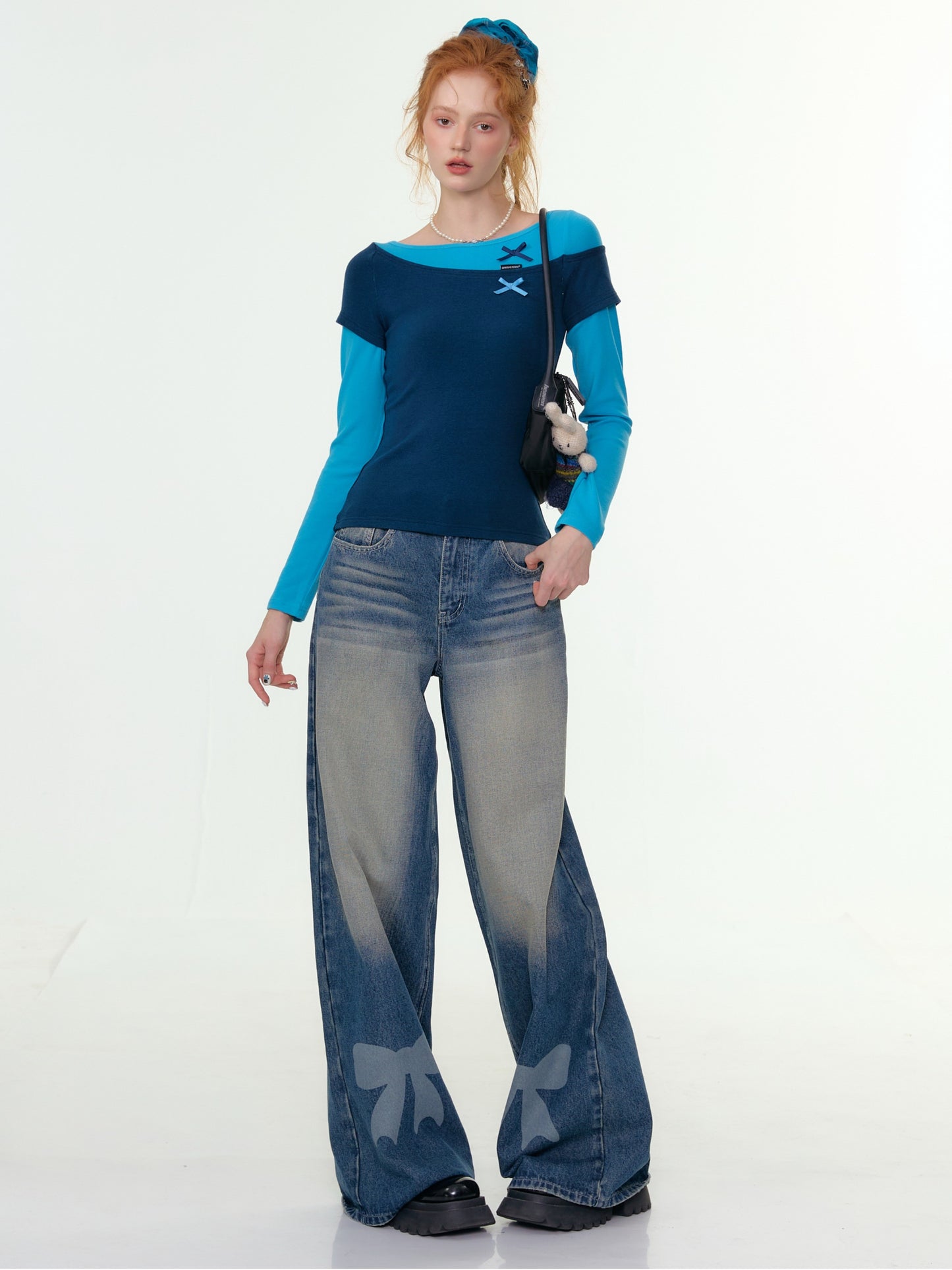 ZiziFei - Deconstructed Faux Two-Piece Knit Top