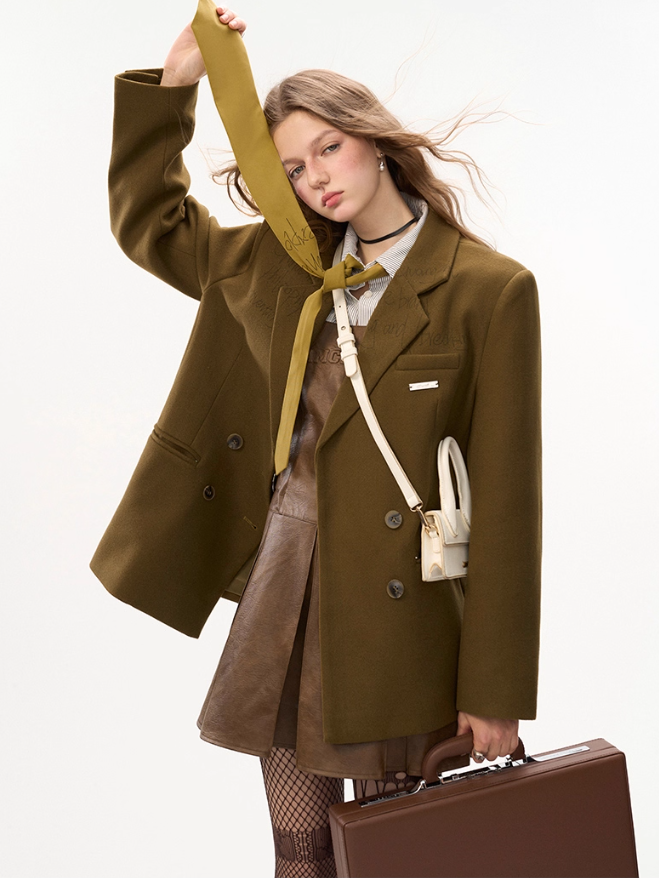 MAMC - Graffiti Lettering Oversized Blazer