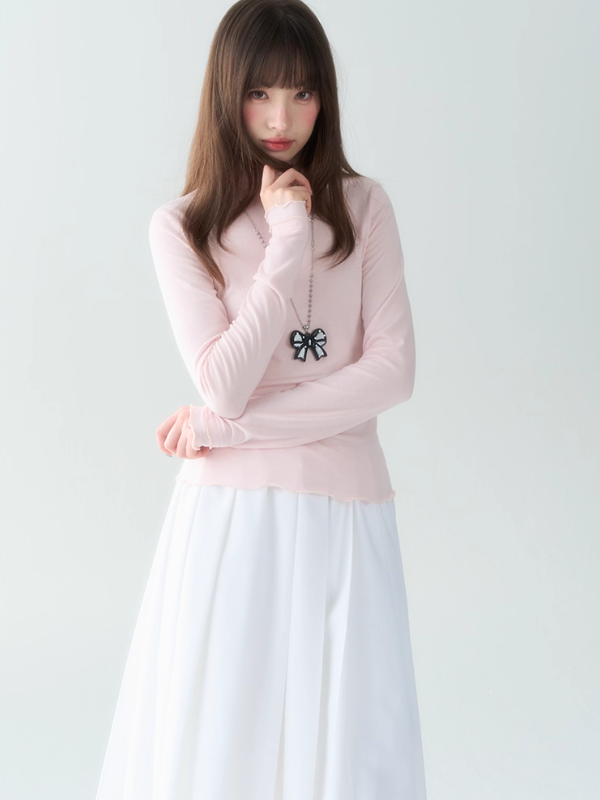 罐头士多所 - Sakura Warmth Knit Base Top