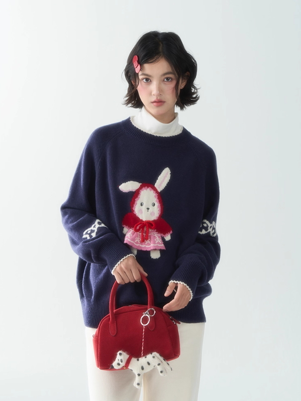 罐头士多所 - “Sweet Signals” Animal Knit Sweater