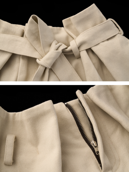 MAMC - “Layer Play” Belted Utility Skirt