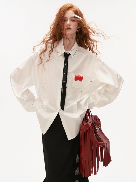 MAMC - Minimalist White Pocket Shirt