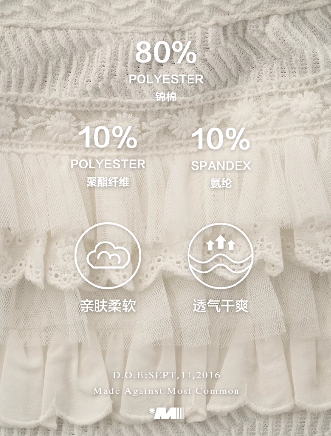 MAMC - Layered Puffy White Skort – Summer Mini with a Feminine Twist