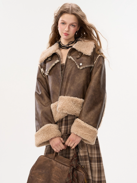 MAMC - Melade Faux Shearling Collar Jacket
