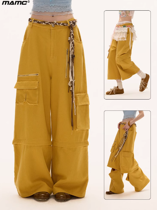 MAMC - Convertible Washed Utility Pants – Detachable Two-Way Cargo Fit