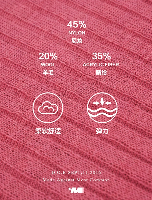 MAMC - Striped Logo Knit Pullover – Pink WE463