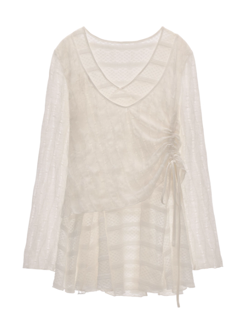 MAMC - Moonveil Layered V-Neck Top