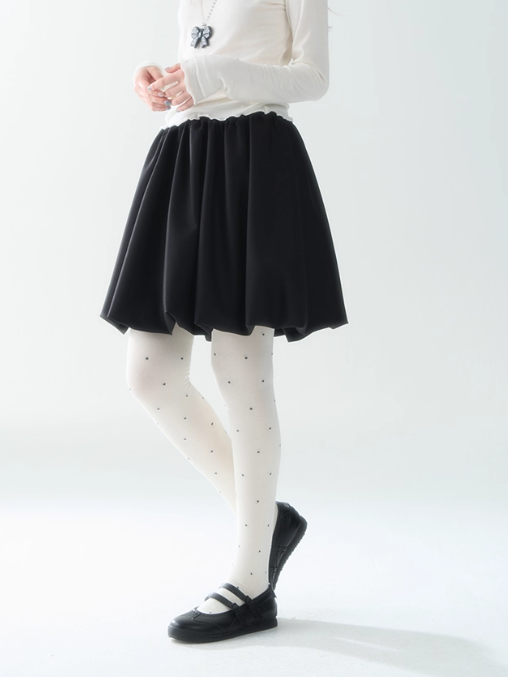 罐头士多所 - Black Puff Tulip Skirt