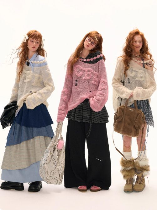 MAMC - Cloudcode Off-Shoulder Knit Pullover