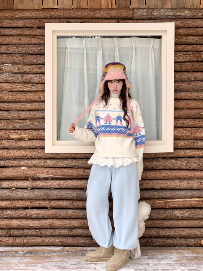 罐头士多所 Fleece-Lined Relaxed Lounge Pants