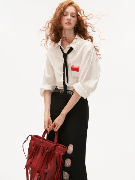 MAMC - Minimalist White Pocket Shirt