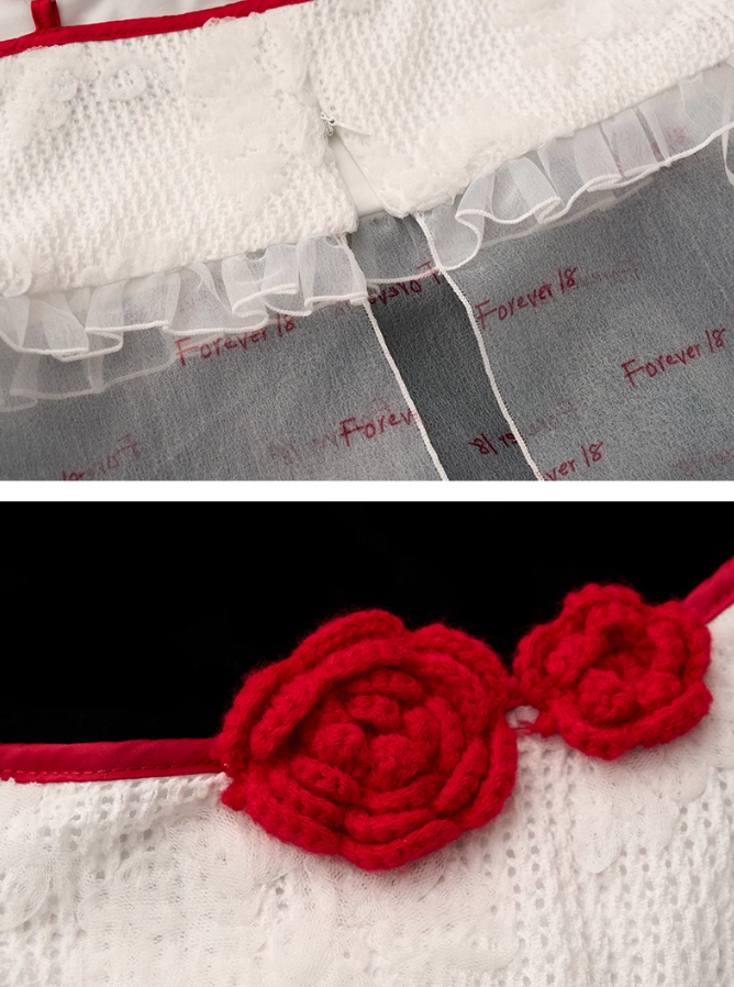 MAMC - "Forever 18" Layered Crochet-Lace Cami