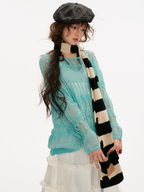 MAMC - Gradient Crochet Knit Cover-Up
