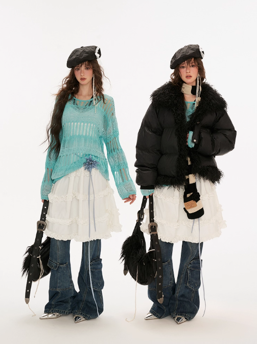 MAMC - Gradient Crochet Knit Cover-Up