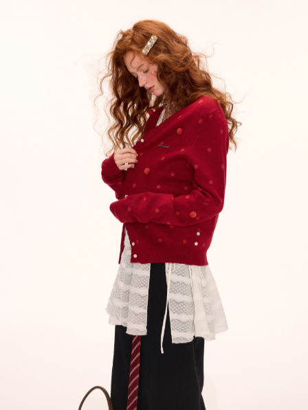MAMC - Orbit Dot Knit Cardigan