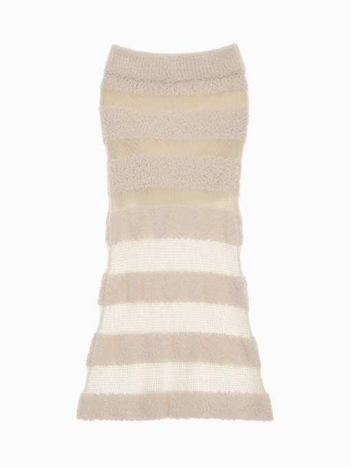 MAMC - 3D Knit-Draped Midi Skirt