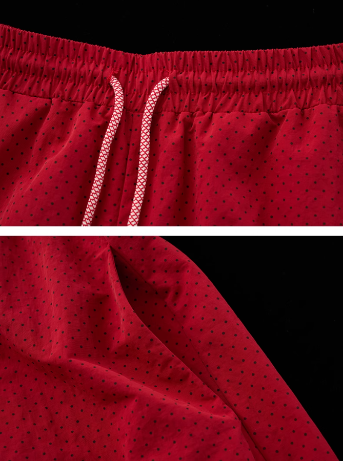 MAMC - Artsy Polka Dot Portrait Wide-Leg Pants – Relaxed Streetwear Vibe