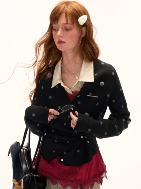 MAMC - Orbit Dot Knit Cardigan