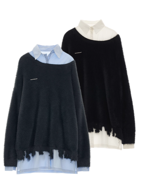 MAMC - Layered Illusion Knit Shirt