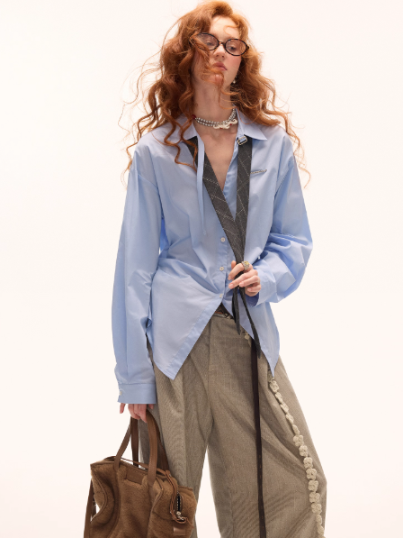 MAMC - “Sculpted Future” Pleated Waist Shirt