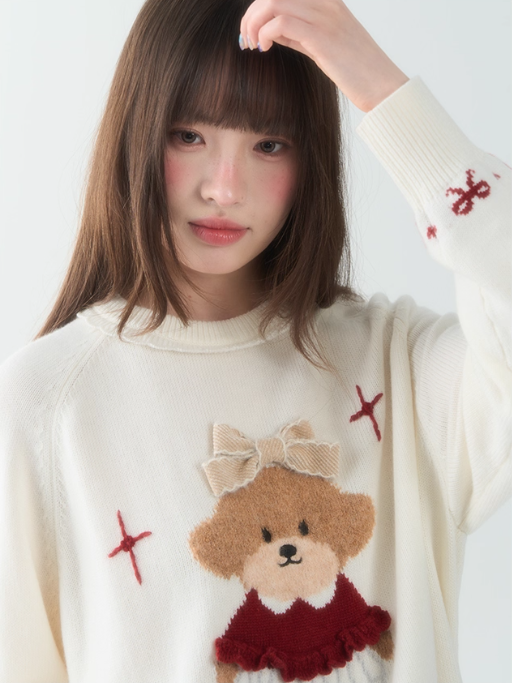 罐头士多所 - “Sweet Signals” Animal Knit Sweater