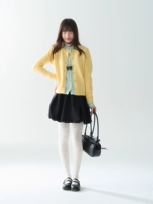 罐头士多所 - Black Puff Tulip Skirt