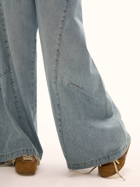 MAMC - Gravity Washed Wide-Leg Jeans