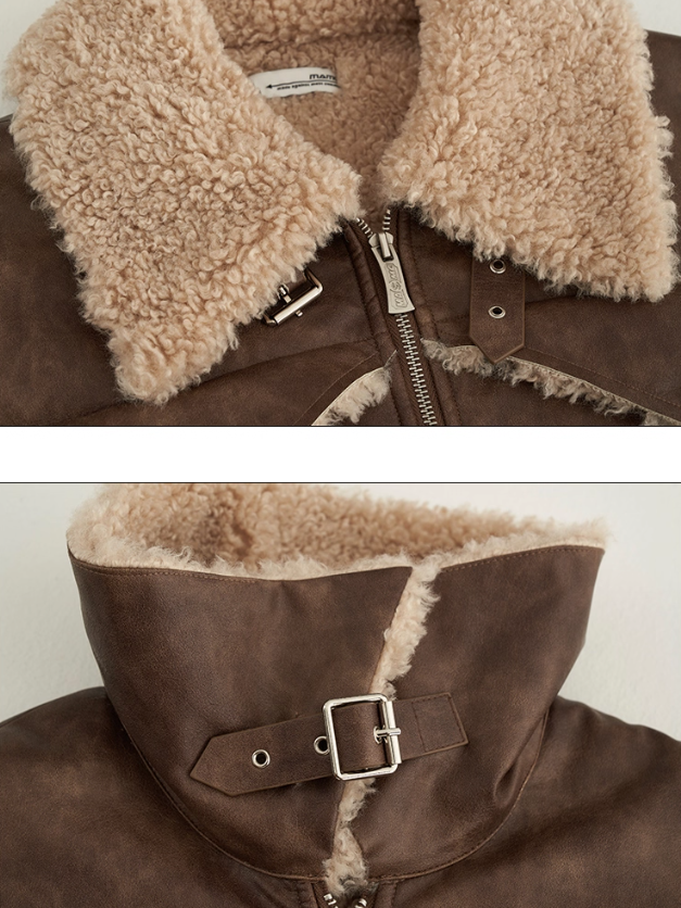 MAMC - Melade Faux Shearling Collar Jacket